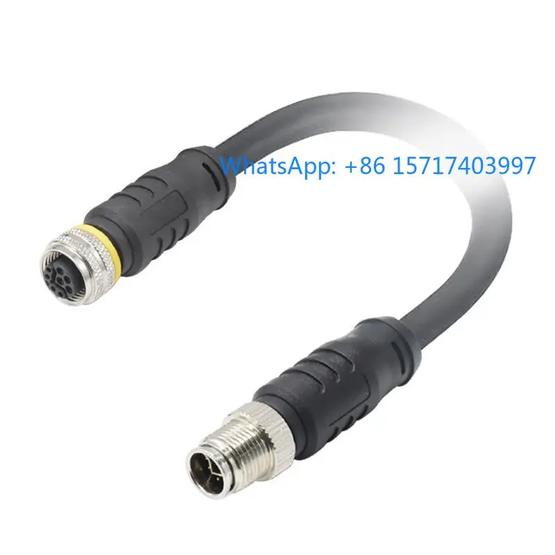 M12-Y-8 Pin Hybrid Y-Coded Circular Connector Industrial Ethernet M12 Aviation Plug Waterproof IP67