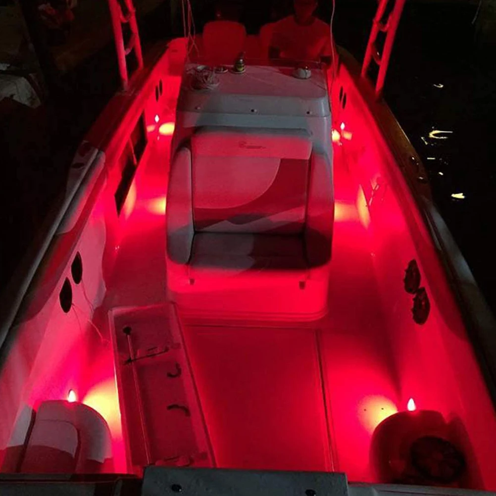 

6pcs Waterproof Boat Navigation Lights 12V White LED Marine Boat Interior Lights Navigation Stern Deck Accessories Kayak