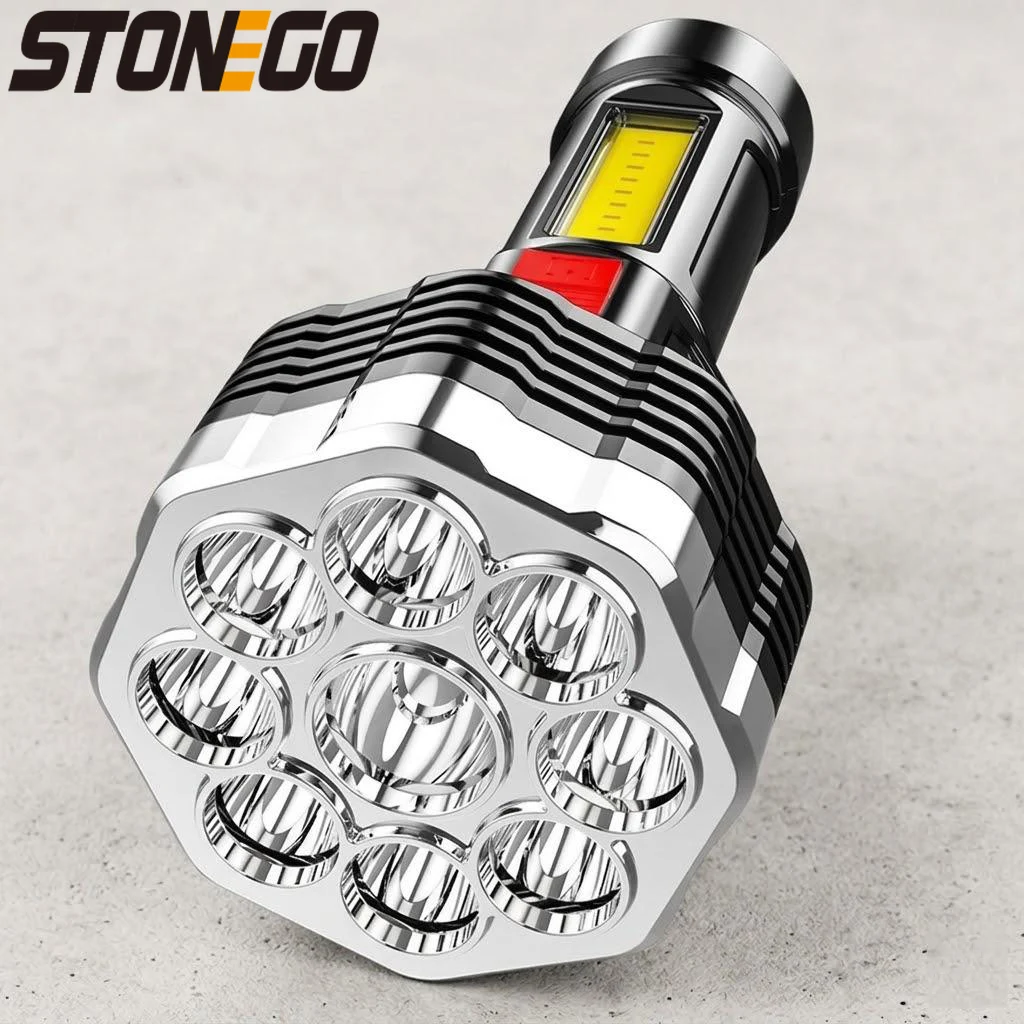 

Мощный светодиодный фонарь Nine Core с USB-зарядкой для кемпинга, портативный фонарь для походов и экстренных ситуаций, двойной источник света