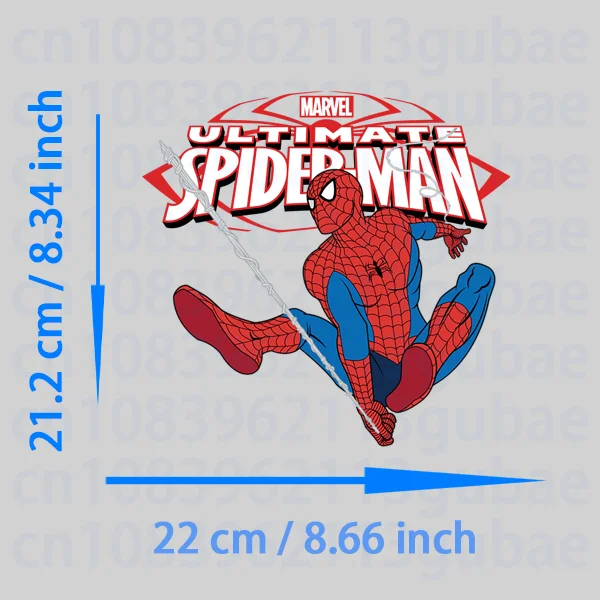 Popular Spider Man Iron on patches DIY Sewing for children Flex fusible transfer vinyl stickers