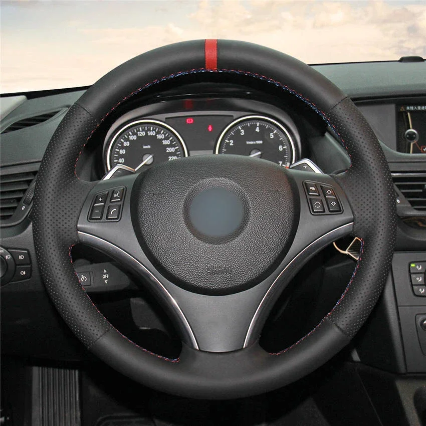 

Hand-Stitch Non-slip Suede Leather Car Steering Wheel Cover for BMW E90 325i 330i 335i E87 120i 130i 120d iInterior Accessories