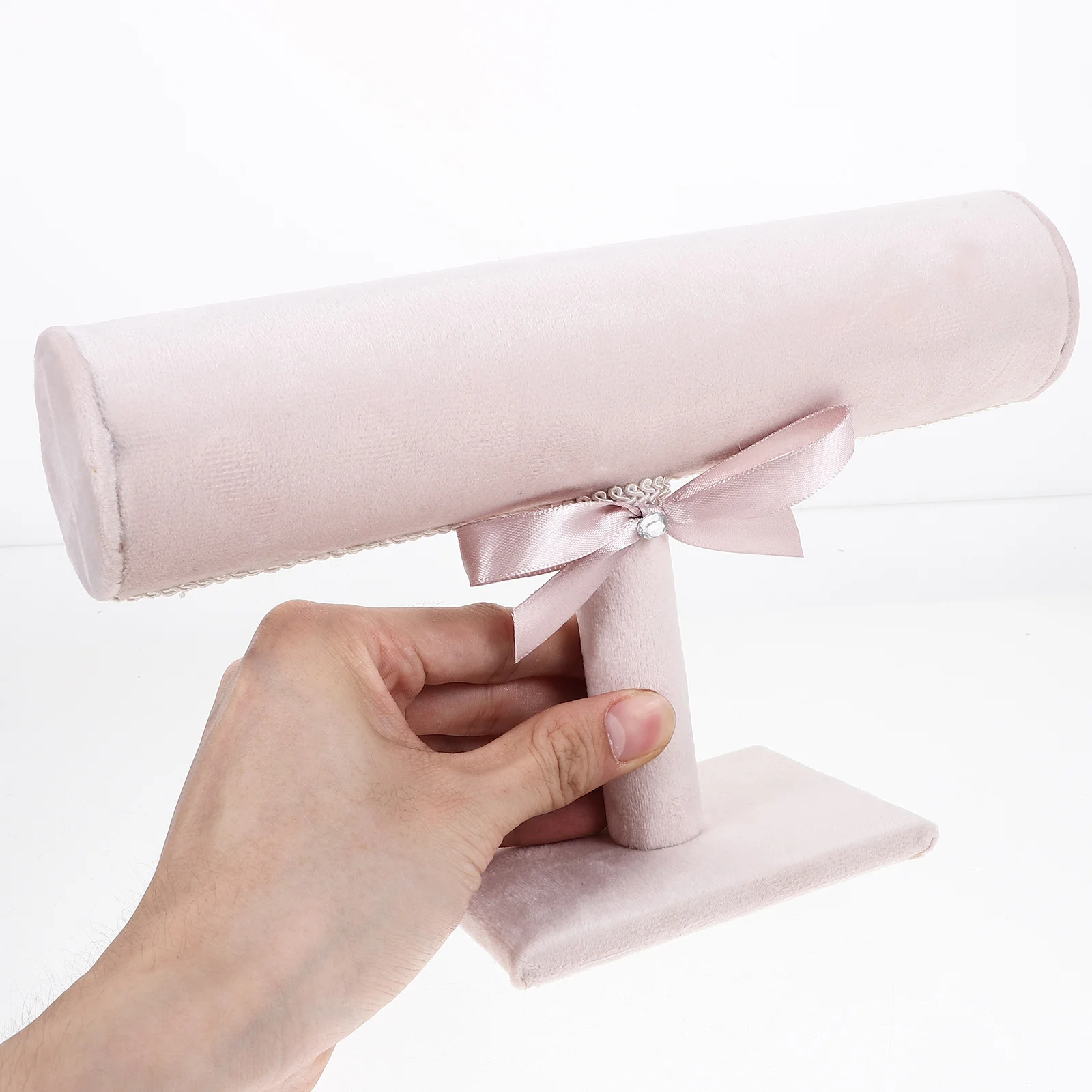 

Stand Bangle Holder Bracelet Display Stand Jewelry Display Rack Storage Organizer For Home Or Shop Use Pink