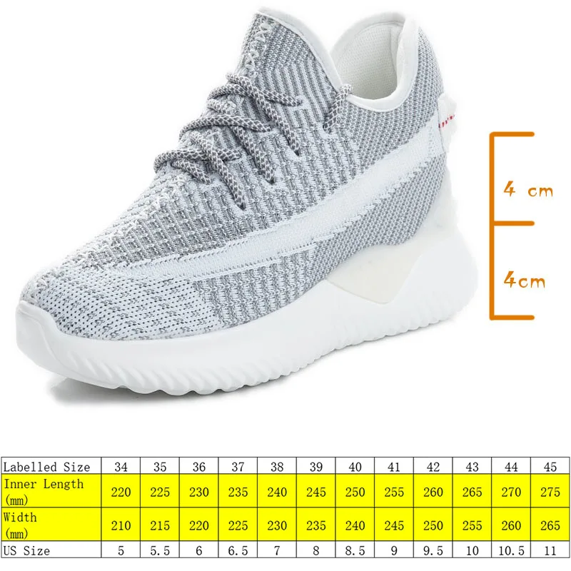 Fujin 2024 Women Summer Shoes New Sock Sneakers Platform Wedge Heel Dad Shoes Chunky Sneakers Pumps Breathable Comfy Shoes