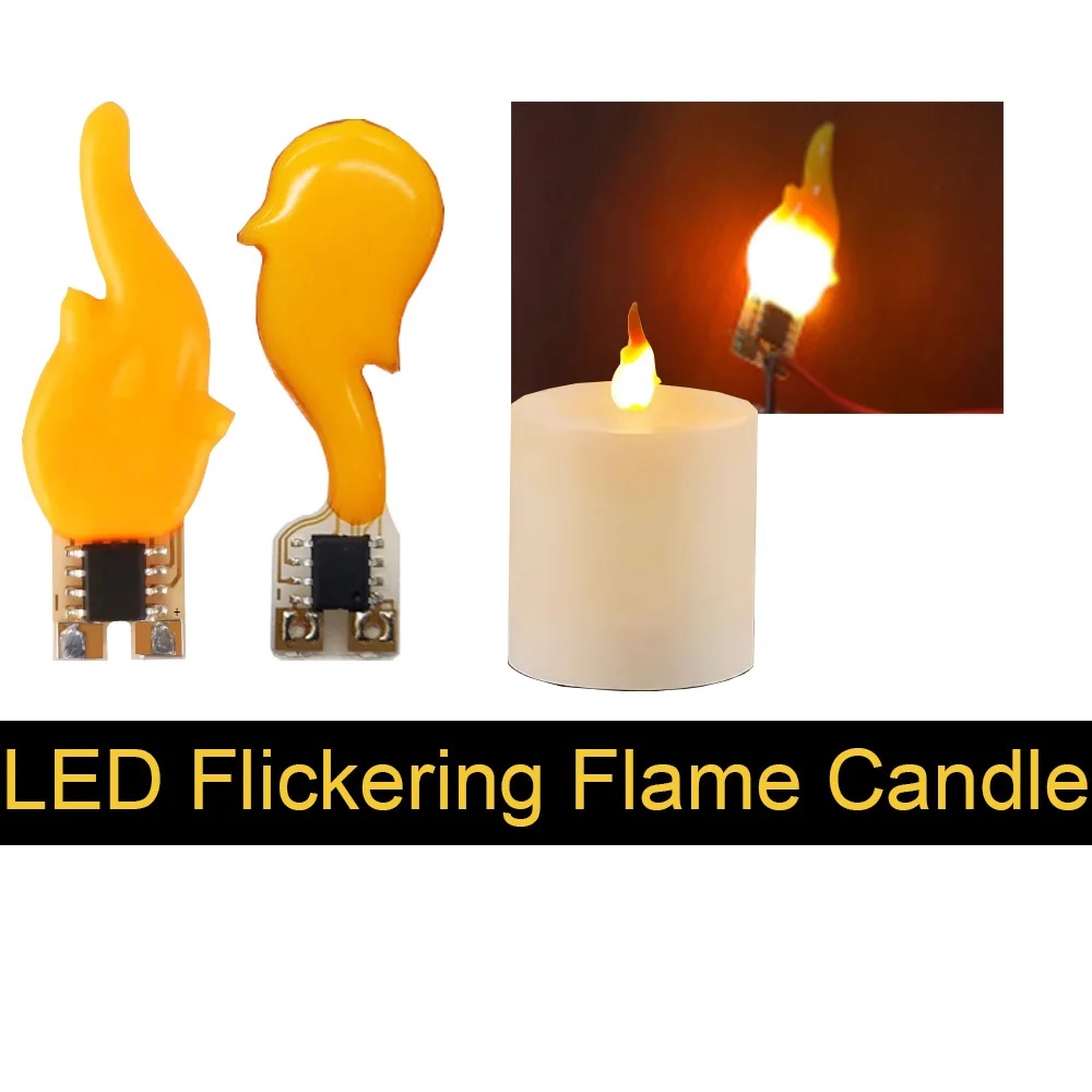3V LED Blinkende Kerze Lichter LEDs Flamme Lichter 1800K DC 3V Geburtstag Party Dekoration Glühbirnen diode Zubehör DIY