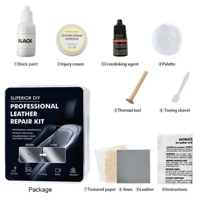 Durable Leather Repair Kit Repair Cream Repair Kit Portable UniversalCar Leather Repair Cream Car Accessories