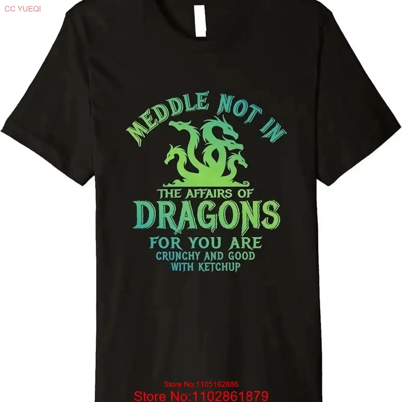 Meddle Not In The Affairs Of Dragons مضحك التنين قسط تي شيرت 12 خمر غسلها عادية تنفس الرسم موضة خمر #1