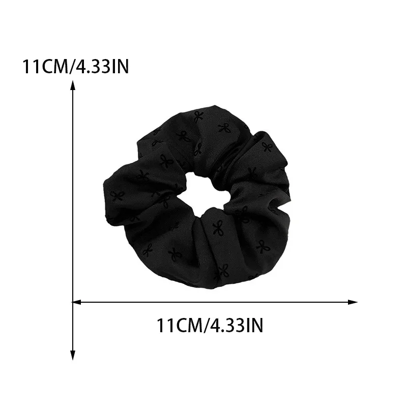 Classique arc coeur à pois cravate de cheveux tempérament élégant femme haute queue de cheval cravate de cheveux à la mode filles ne fait pas mal aux cheveux