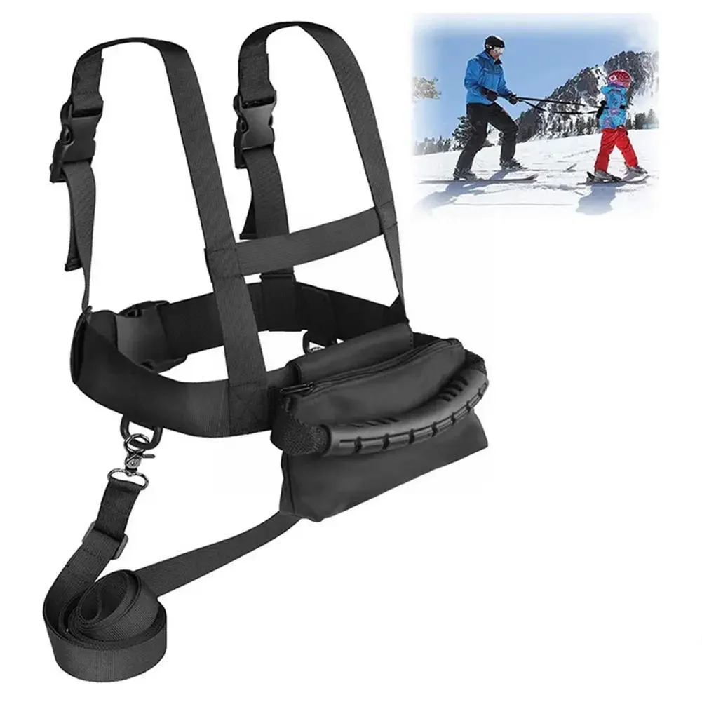 Cinturón de seguridad de esquí para niños, resistente al desgaste, fiable, con cuerda de tracción para snowboard, arnés de esquí para niños, cinturón de entrenamiento, venta al por mayor Z4W9