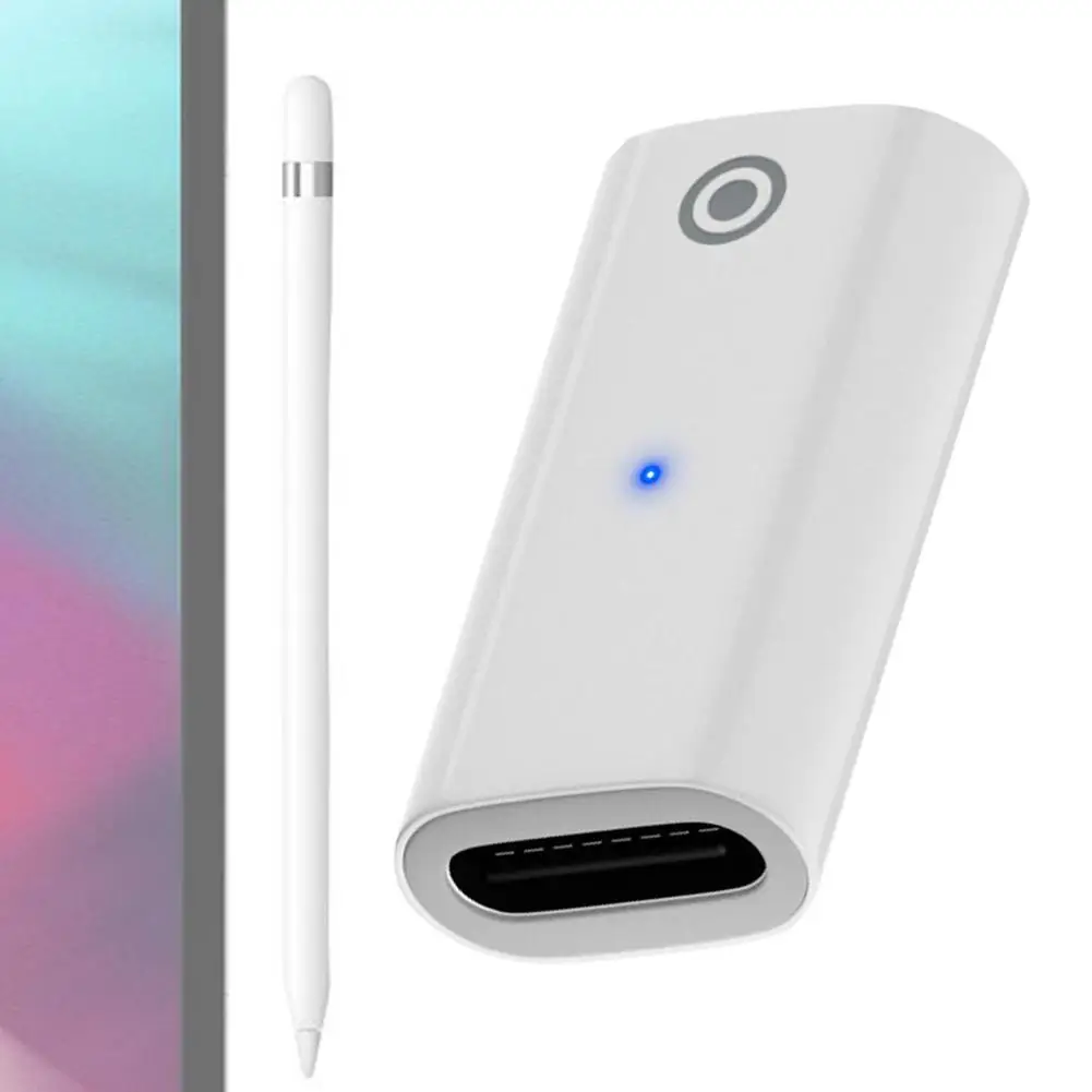 Stylus Adapter do ładowania konwerter ładowania Adapter przedłużający z lampką wskazującą kompatybilny z Ipencil 1st