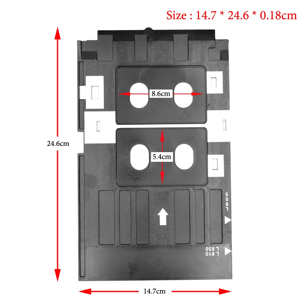 PVC ID CD Card Tray for Epson L800 L801 L805 L810 L850 R260 R265 R270 R280 R285 R290 R330 R380 R390 Rx680 RX590 T50 T60 A50 T50