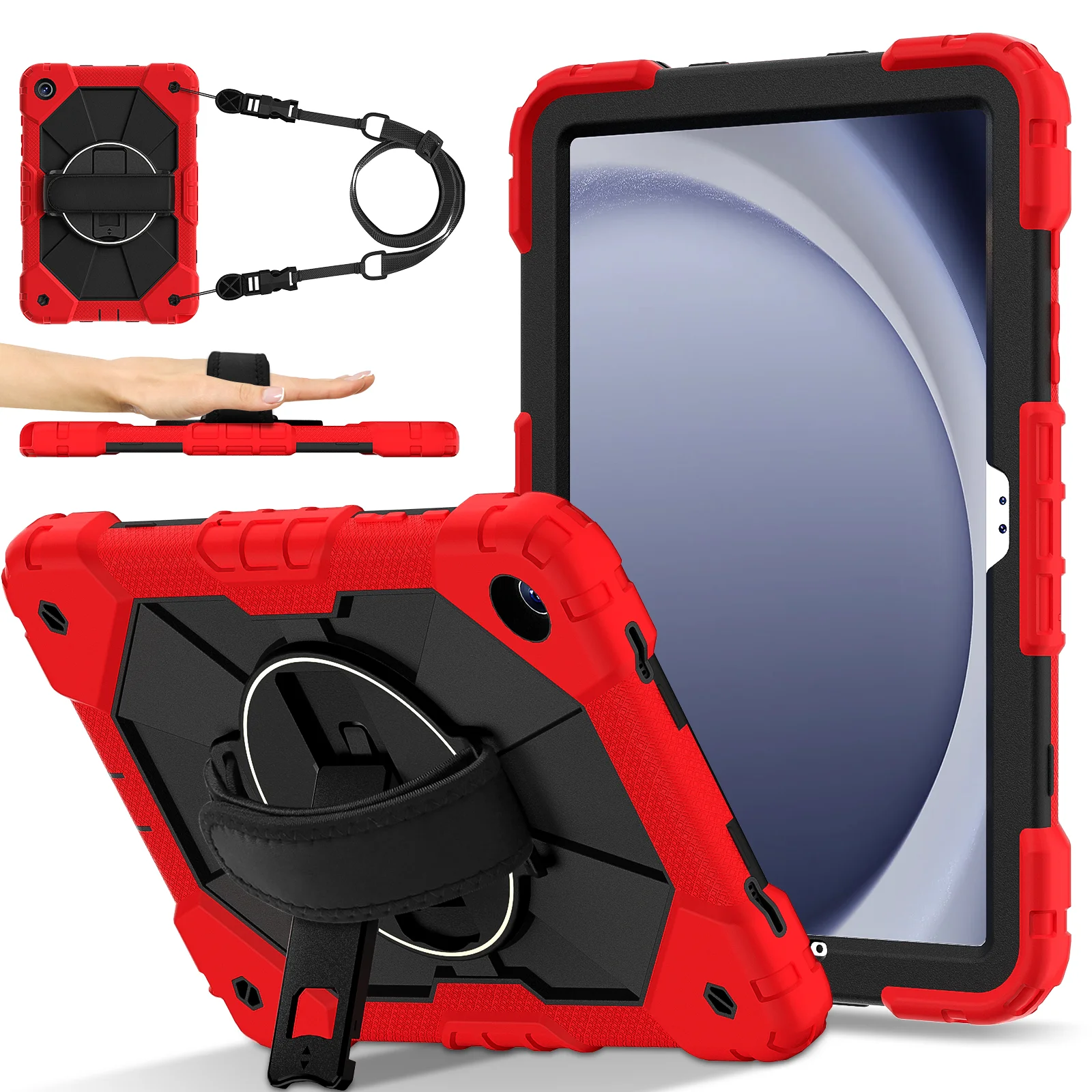 

Rotatable Heavy Duty Case Universal For Samsung Galaxy Tab A11 A9 Plus 11inch SM-X230 X236 X210 X215 X216 X218 Armor Stand Cover