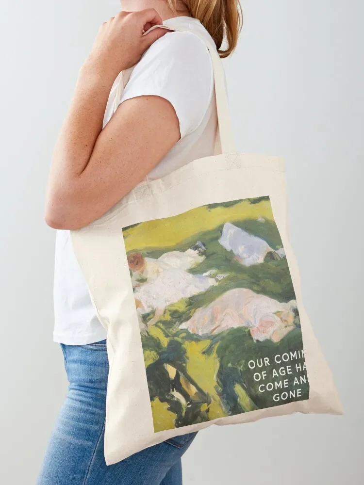 

our coming of age has come and gone Tote Bag university shopper bag Big bag women shopping cart bags Canvas