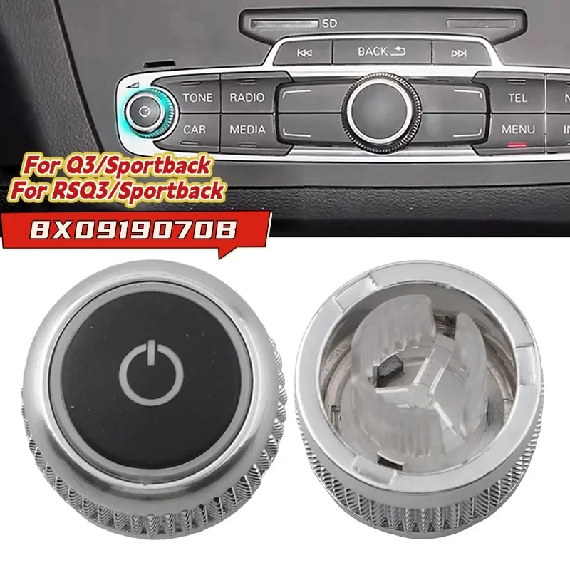 Car Multimedia Radio Volume Rotary Switch Knobs For A1 For Q3/Sportback For RSQ3/Sportback 8X0919070B Car Interior Parts