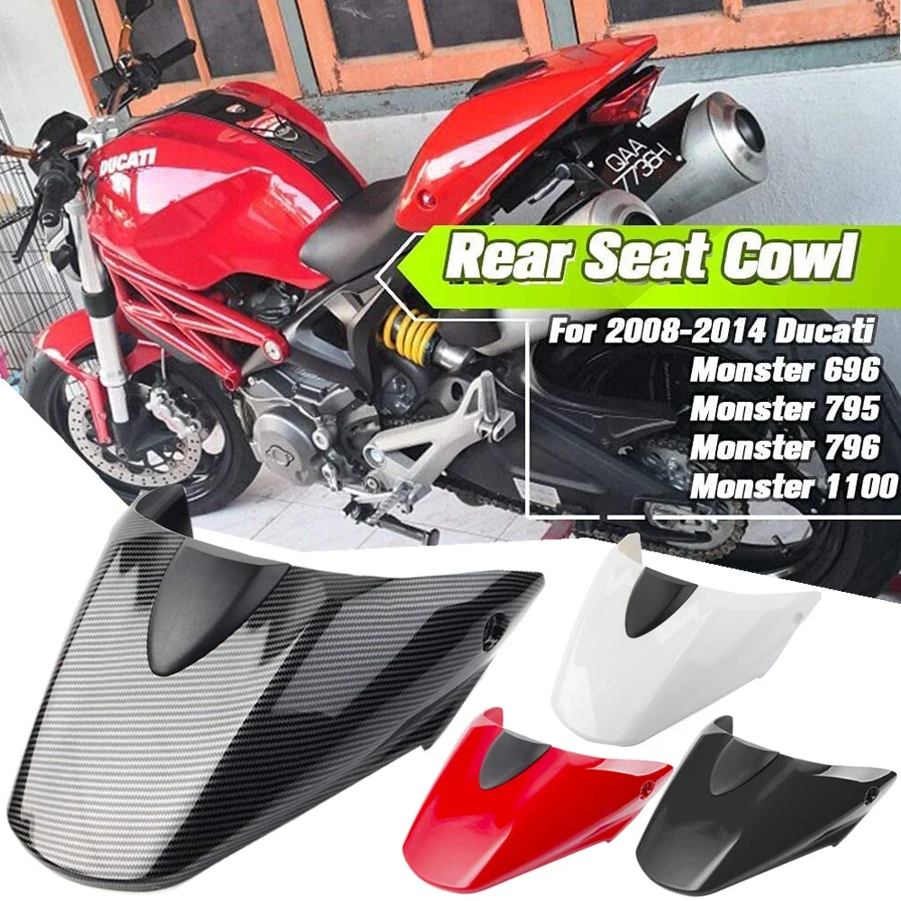 

For Ducati Monster 796 659 696 1100S 1100 2008 09 2010 2011 2012 2013 2014 Motorcycle Rear Seat Cowl Tail Cover Fairing Pillion