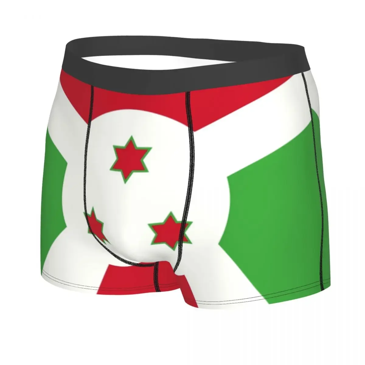 Flag Of Burundi Boxer Shorts For Homme 3D Print Male Underwear Panties Briefs Soft Underpants