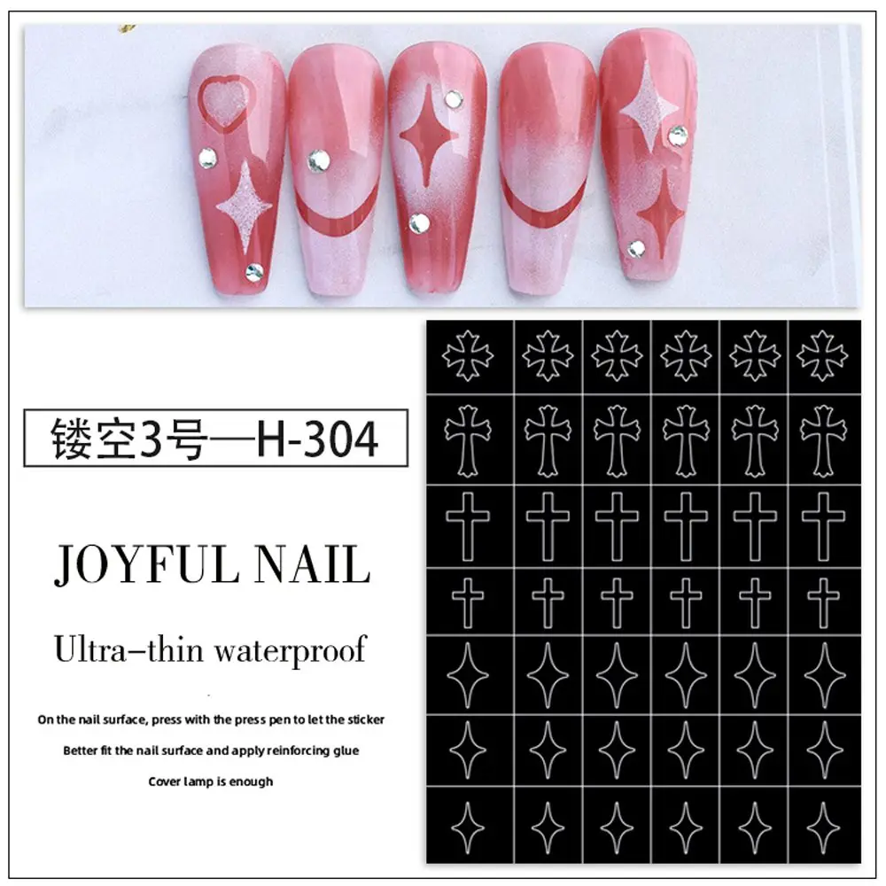 Designs Salon Supply Manicure Accessories Nail Stamping Stickers Nail Art Template Nail Art Airbrush Stencils Fun Prints Decals