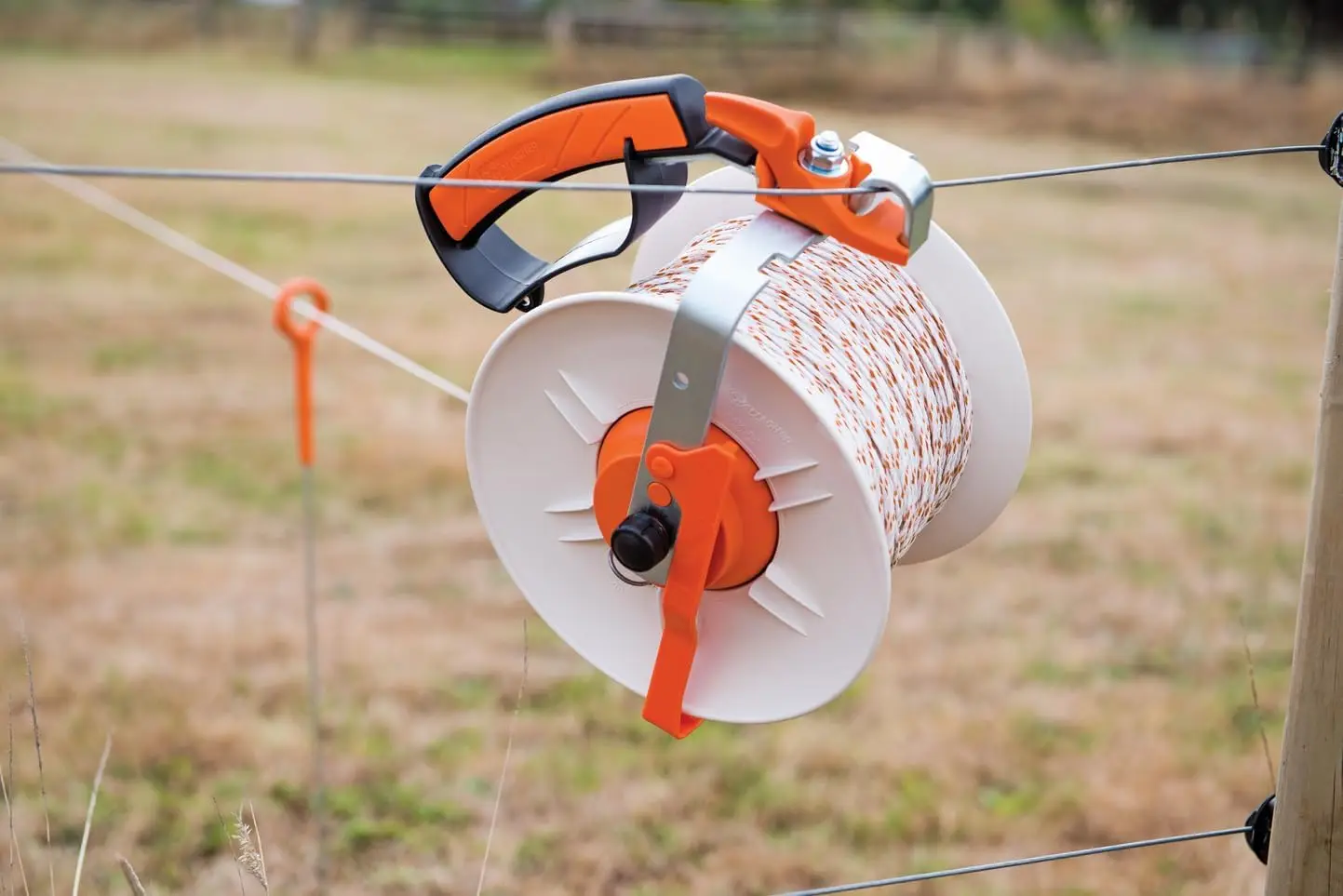 Electric Fence Reel | Durable and Easy-to-Use Reel for Polywire, Polyrope, and Electric Fence Tape | Set up Pastures