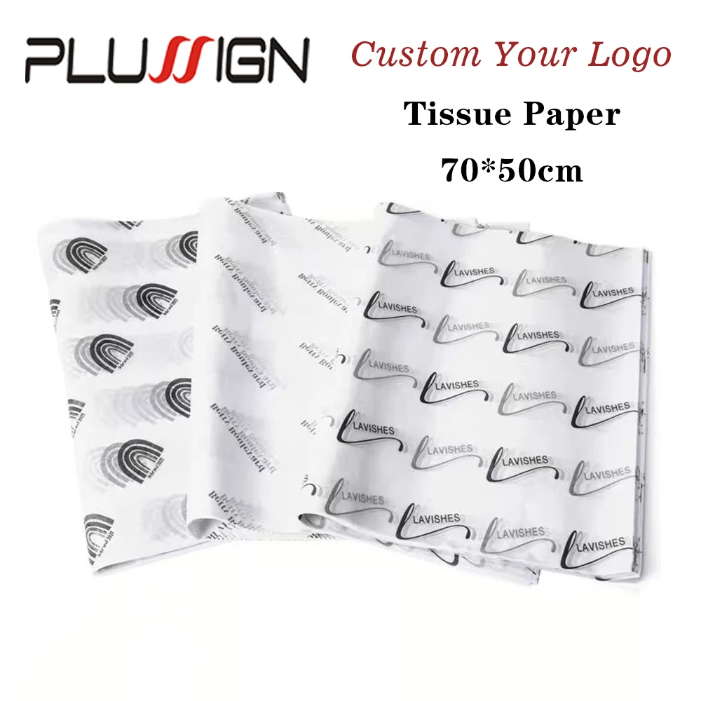 

Semi-Transparent Tissue Paper For Packaging Wigs Custom 70CM*50CM Moisture-Proof Copy Paper 20/30Sheets Wrapping Paper For Wigs