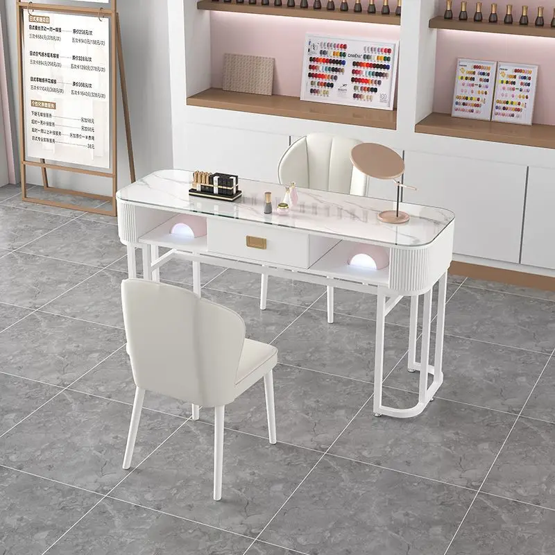 Fashion Internet celebrity manicure table and chair set, simple and economical, Japanese single and double manicure table