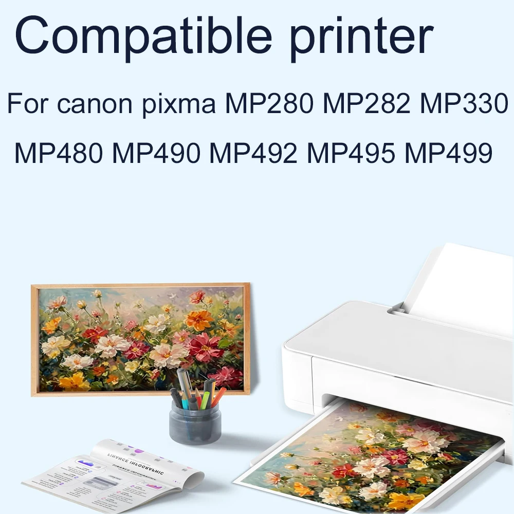 Smart Cartridge Refill Kit for Canon PG-512 CL-513 Compatible with Canon Pixma MP280 MP282 MP330 MP480 MP490 MP492 MP495 MP499