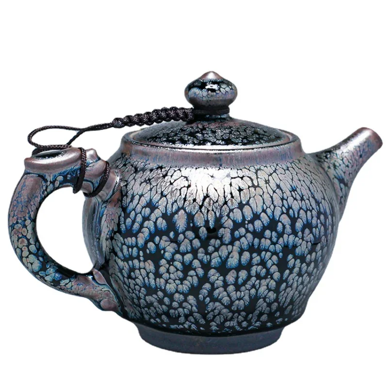 

Fujianzhan-Male Soaking Tea Pot, Large, Oil Drop, Personal Special Tea Set, Iron Body, 350ml