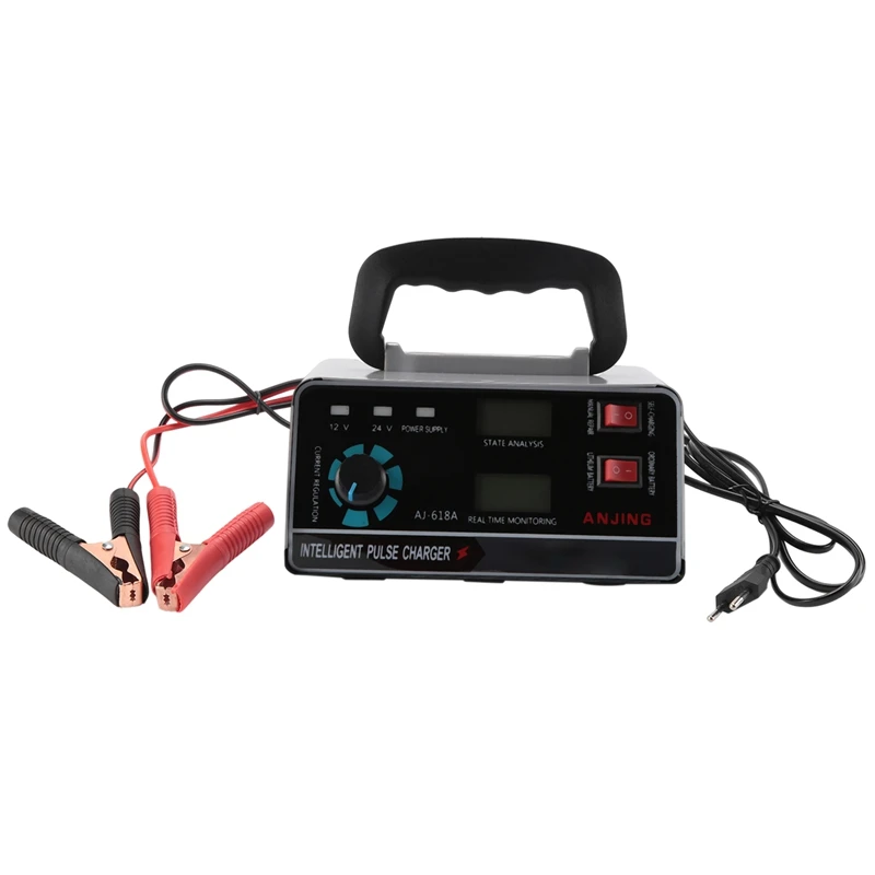 

400W 30A 12V/24V Automatic Car Battery Charger Smart Pulse Repair Boat Trickle Eu Plug