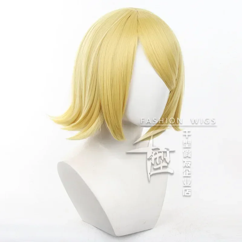 Anime Kagamine Rin Cosplay Perücke Party Anime Kagamine Rin Cosplay Perücken Hitzebeständige Synthetische Perücken