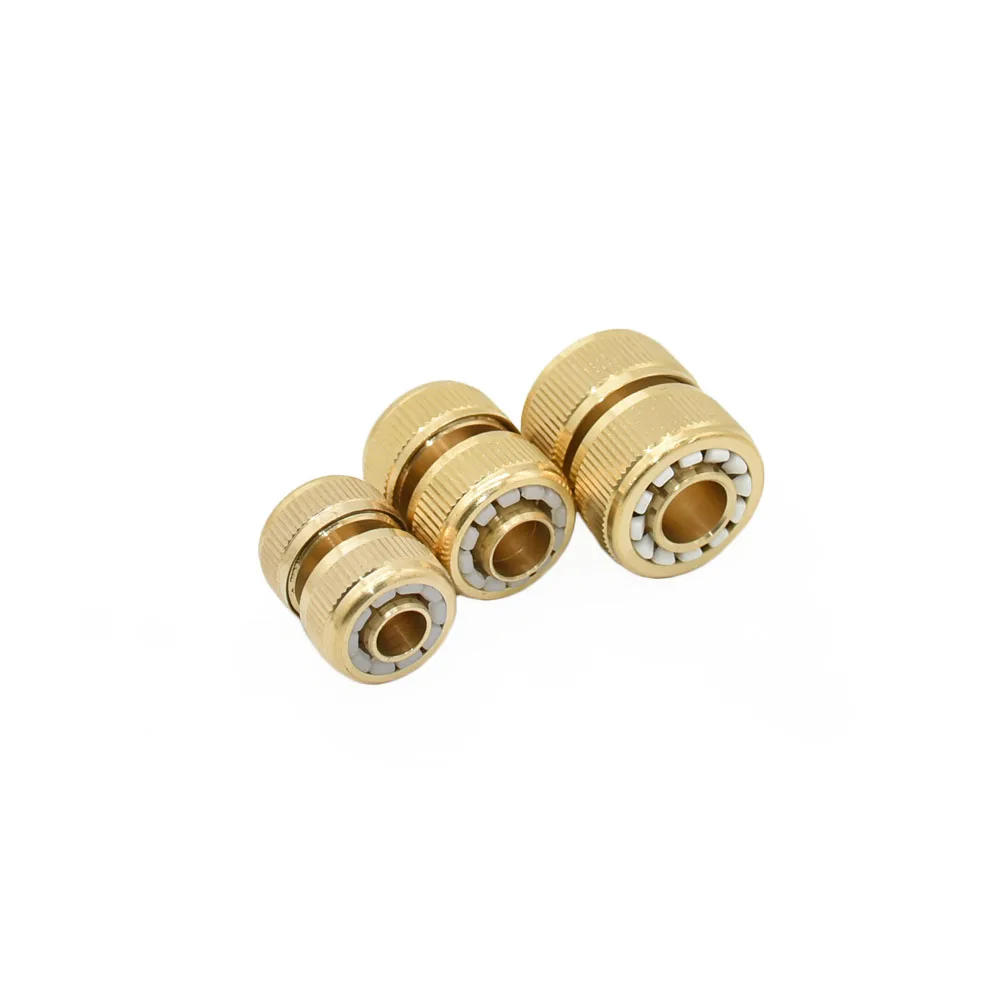 Brass 1/2 5/8 3/4 Inch Hose Quick Connector Nipple Water Stop Coupler Fitting For Garden Hose Car Wash