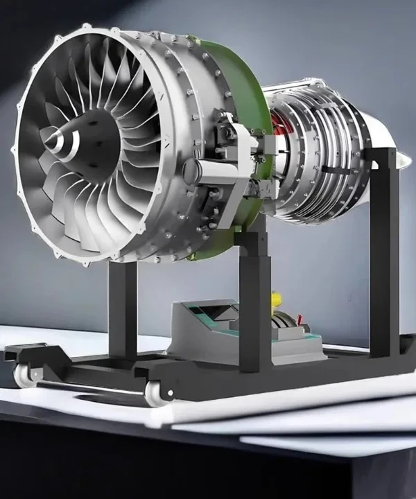 Stainless steel turbofan engine model airplane mini engine metal assembly electric toy
