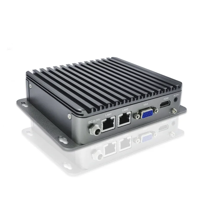 Mini PC industriel J1900 Quad Core, barebone, NUC, robuste, contrôle intégré, ordinateur pour Windows 10