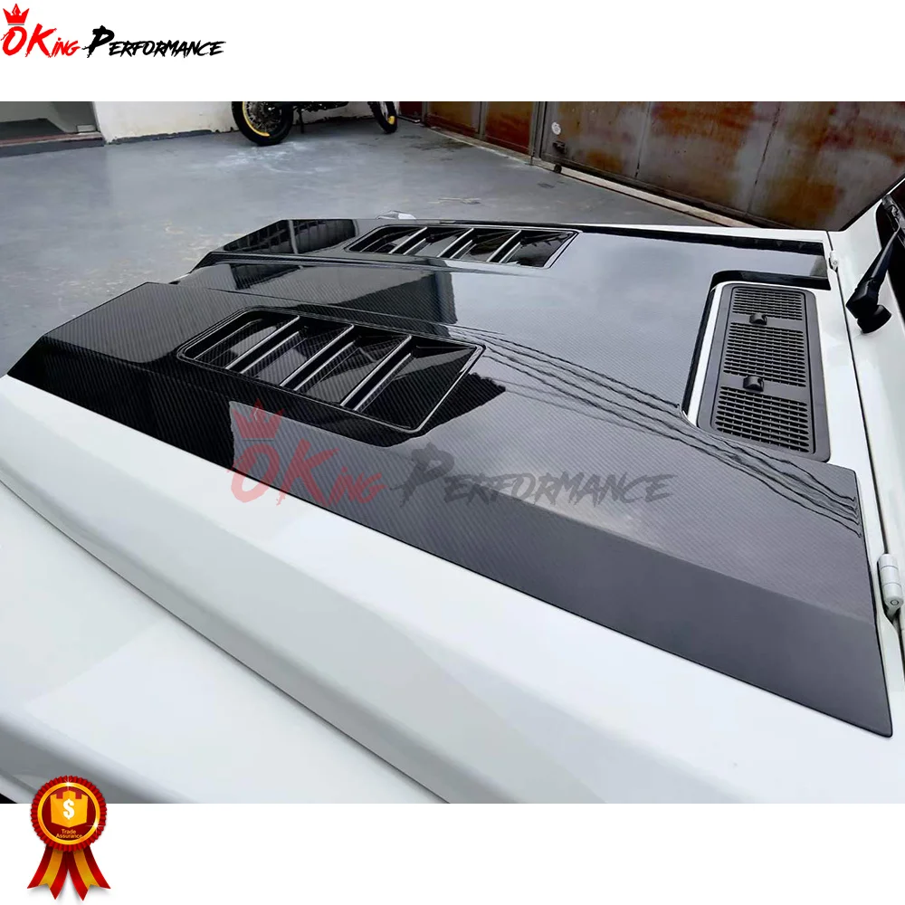 غطاء محرك السيارة من ألياف الكربون الجافة طراز URB لسيارة Mercedes Benz G-Class W464 AMG G63 #4