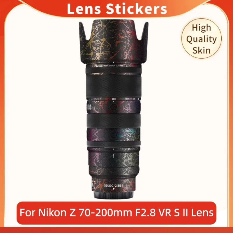 

Наклейка для объектива NIKON Z70-200F2.8 II, защитная наклейка от царапин, защитное покрытие для объектива Nikon Z 70-200mm F2.8 VR S II, защита корпуса объектива