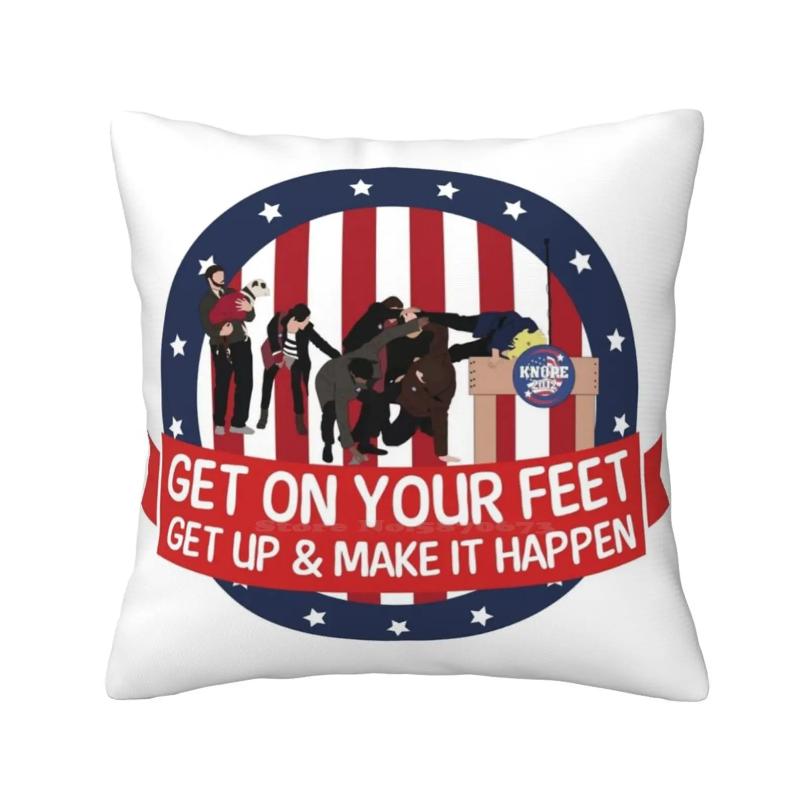 Knope 2012 Campaign Home Sofa Car Waist Throw Pillowcase Parks And Recreation Leslie Knope April Ludgate Ron Swanson