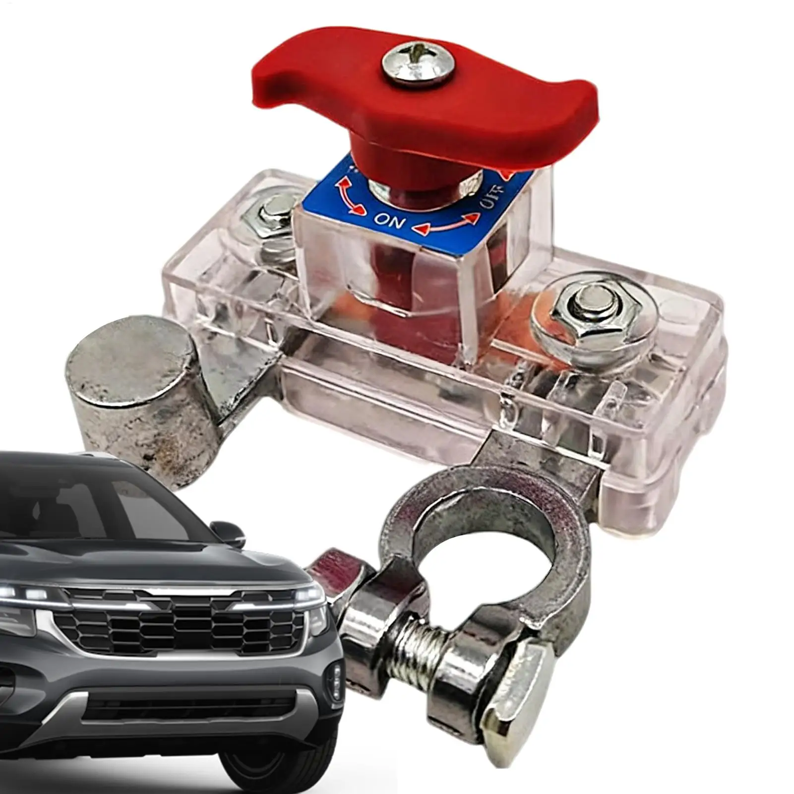 Car Battery Disconnect Button Battery Management Knob Automotive Power Control Knob For Garage Workshop Vehicle Sedan RV SUV