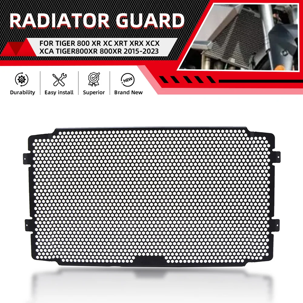 

For Tiger 800 XC / XR / XRx / XCx 2015-2016-2017-2018-2019 Tiger800 Motorcycle Radiator Grille Grills Guard Cover Protector