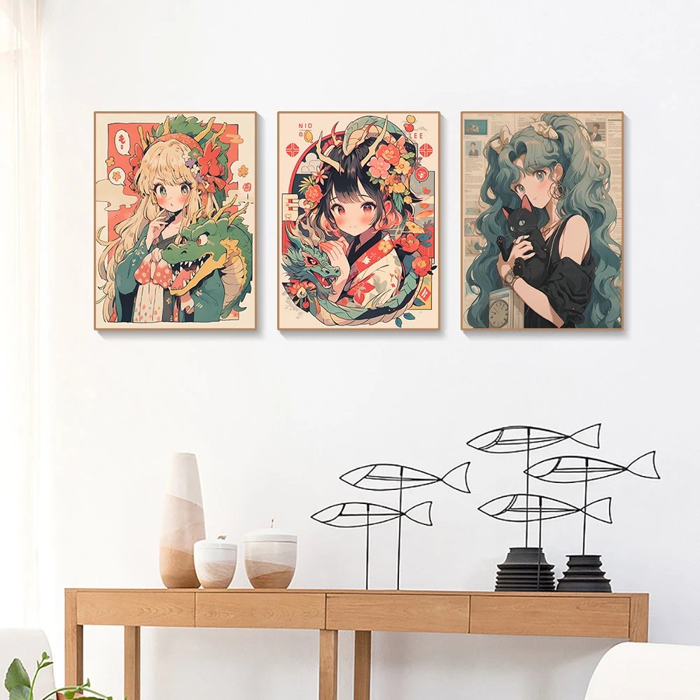 AB Diamond Painting Cartoon Girl Rhinestone Cross Stitch Personalized Picture Mosaic Embroidery Handmade Gift Home Decoration