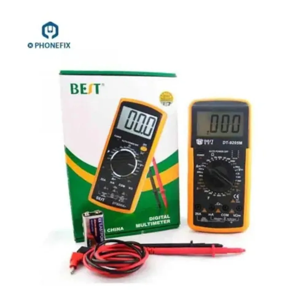 Multimetro digitale LCD universale Tester di corrente di tensione Mini metro per test di riparazione della scheda madre del telefono cellulare per principianti