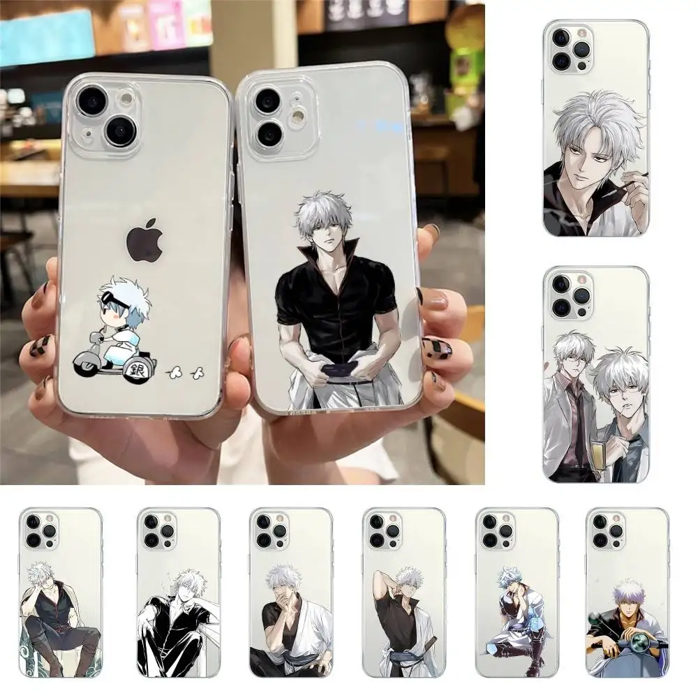 

G-Gintokis S-Sakatas Phone Case For IPhone 17 16 15 14 Plus 13 12 11 Pro Max Phone Back Cover Transparen