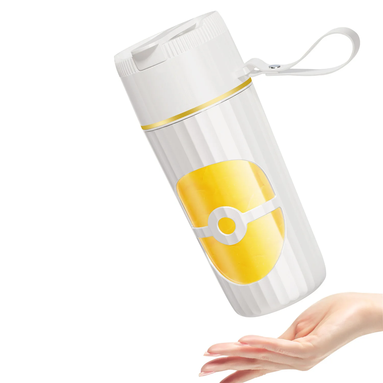 

Factory customized 450ml large-capacity rechargeable juicer, portable fruit juicing cup, portable with straw for direct drinking