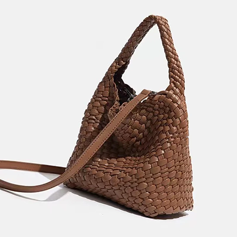 WASUN Luxury Brand Knitting Shoulder Bag For Women Small Size Woven Tote Bag  Composite Bag Large Capacity bag Female Bag