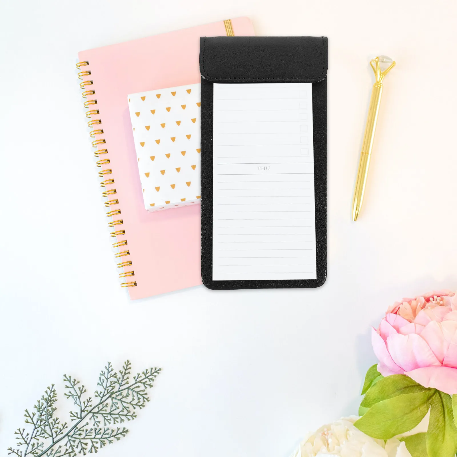 

Paper Clipboard Clip Board A6 Portable File Holder Lightweight Writing Board for Restaurant Order Meeting Office Document