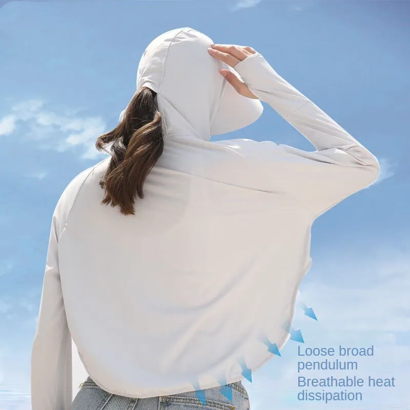 Ropa de protección solar para mujer, abrigo corto de seda de hielo Anti-UV, cortavientos para exteriores, chaqueta de protección solar de estilo clásico