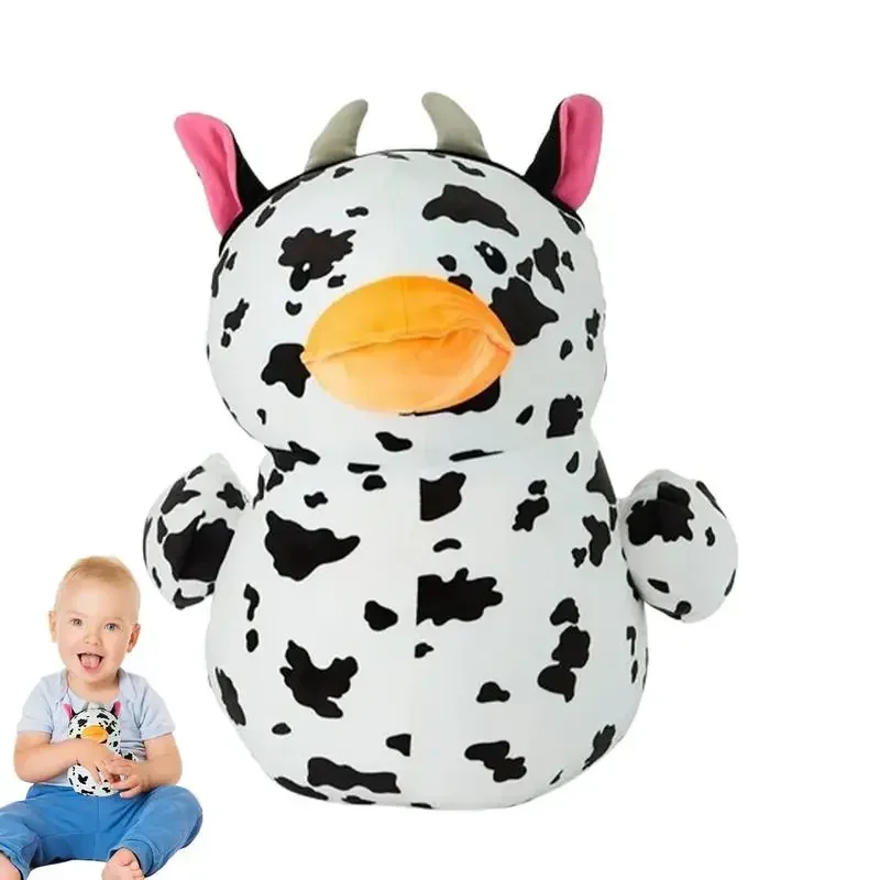 20cm Cow Duck Plush, Cute Cow Duck Stuffed Toy Doll, Creative Plush Doll, Funny Stuffed Animal Gift for Family