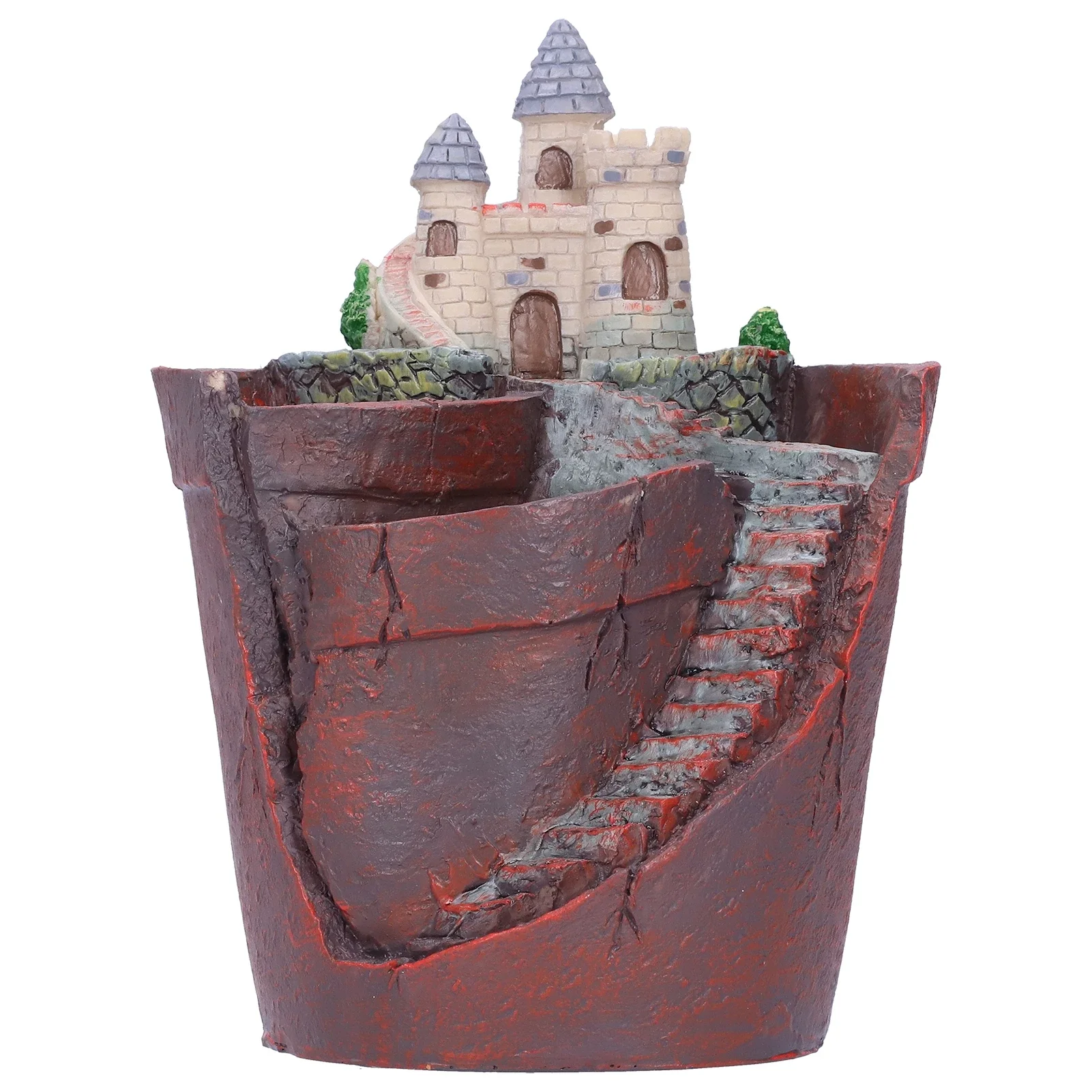 Succulent Plants Flowerpot Resin Mini House Flower Planter Container Home Decor