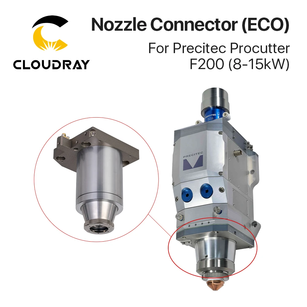 Suporte cerâmico da parte 8-15kw da cabeça do laser do conector do bocal do oem de cloudray para a cabeça do laser de precitec proutter eco f200