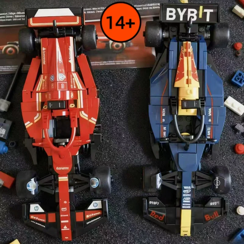 صالح 77242 77243 سرعة SF-24 RB20 F1 اللبنات نموذج الطوب سوبر سباق السيارات لعب عيد الميلاد هدايا عيد الميلاد ديكور المنزل