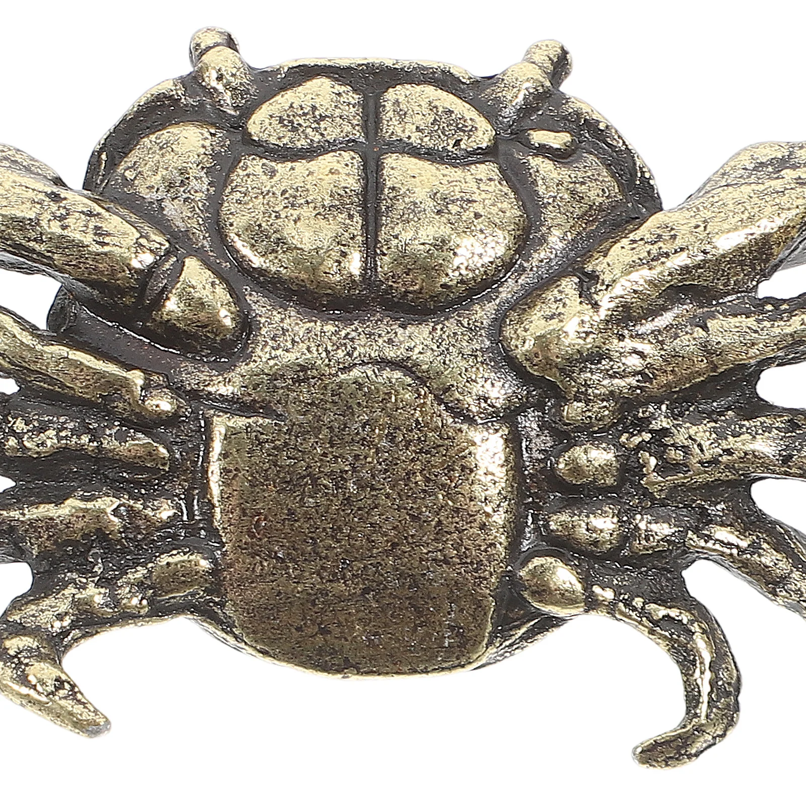 خمر السلطعون المتعثرة النحاس كراب مكتب حلية حامل قلم لمكتب ديكور المنزل المعادن الحيوان مصغرة الديكور #3