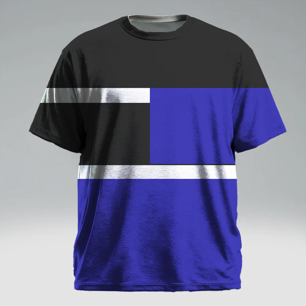 

S-9xl plus size Men's Short Sleeve T-Shirt: Plaid-Chic StyleSleek Mini Plaid Prints, Wrinkle-Resistant, Ideal for Daily Casual