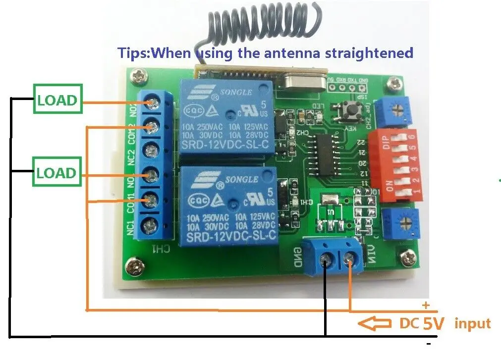 5V Remote Nirkabel Multifungsi Momentary-Latch-Toggle-Delay Timer Adjustable