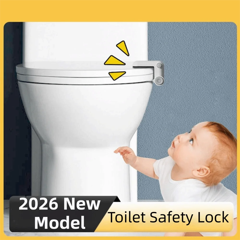 

Self Adhesive Toilet Locks Baby Proof Sturdy Safety Toilet Seat Locks for Toddler Height Adjustable No Tools Needed